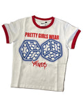 PGWx4FIVE6 Baby Tee (White)